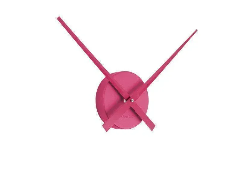Karlsson Little Big Time Mini Wall Clock - Metallic Dark Pink - Image 2