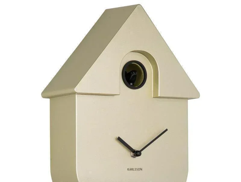 Karlsson Modern Cuckoo Wall Clock - Metallic Gold - Image 4