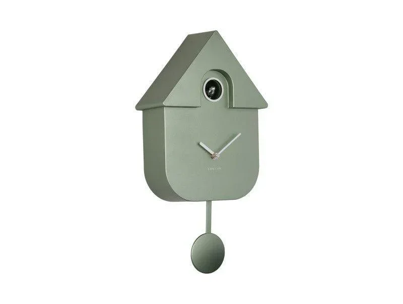 Karlsson Modern Cuckoo Wall Clock - Metallic Jungle Green - Image 2
