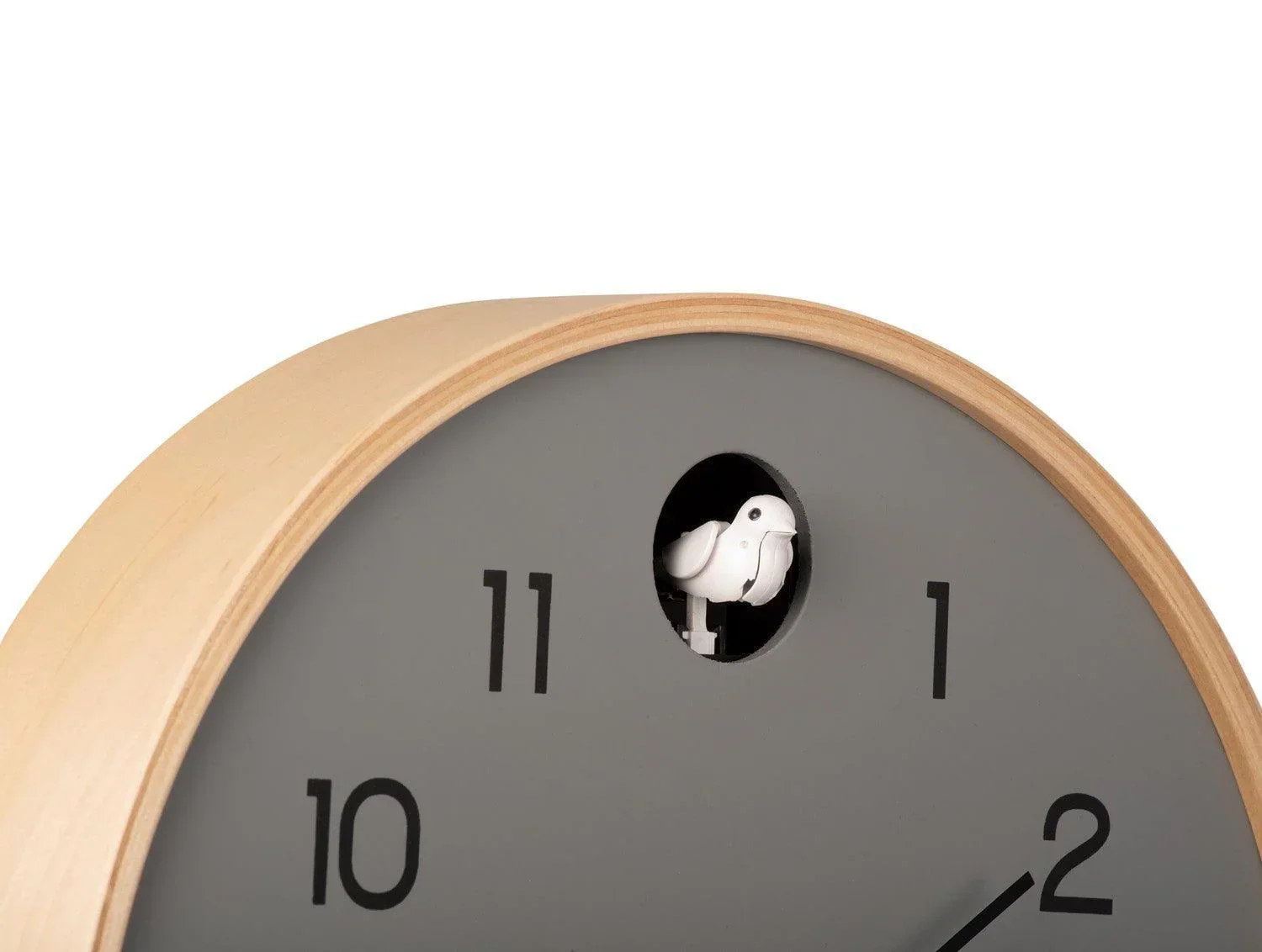 Karlsson Natural Cuckoo Wall Clock - Mouse grey - Image 4
