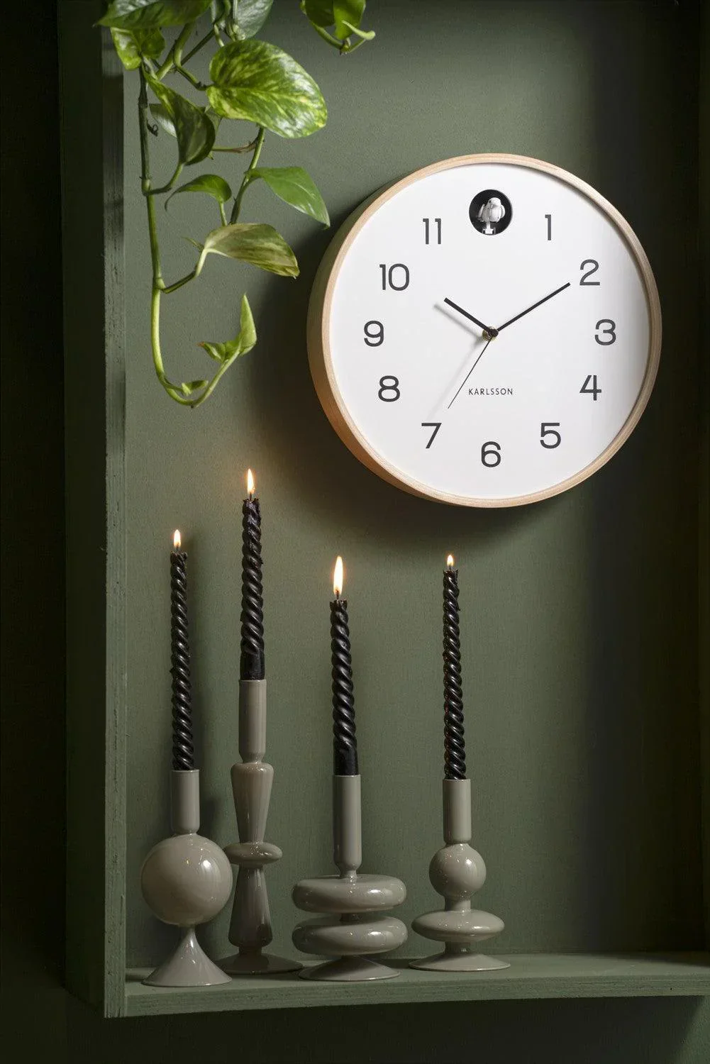 Karlsson Natural Cuckoo wall - White - Image 5