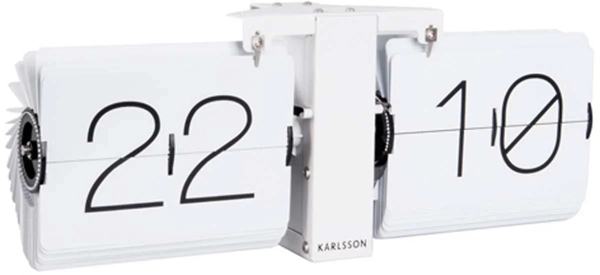 Karlsson No Case Flip Clock - White - Image 2