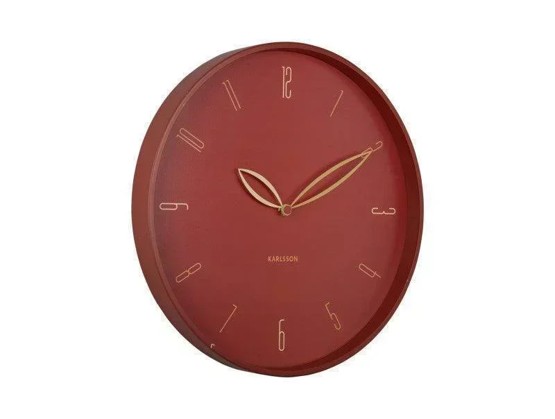Karlsson Petals Wall Clock - Red Ochre - Image 2