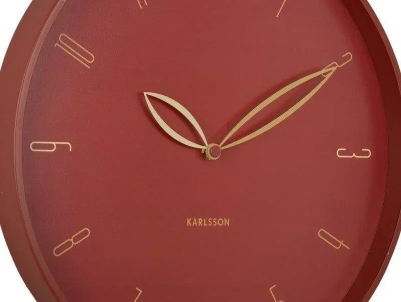 Karlsson Petals Wall Clock - Red Ochre - Image 3