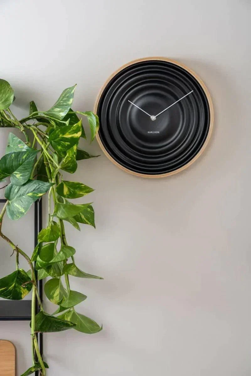 Karlsson Scandi Wall Clock - Matt Black - Image 3