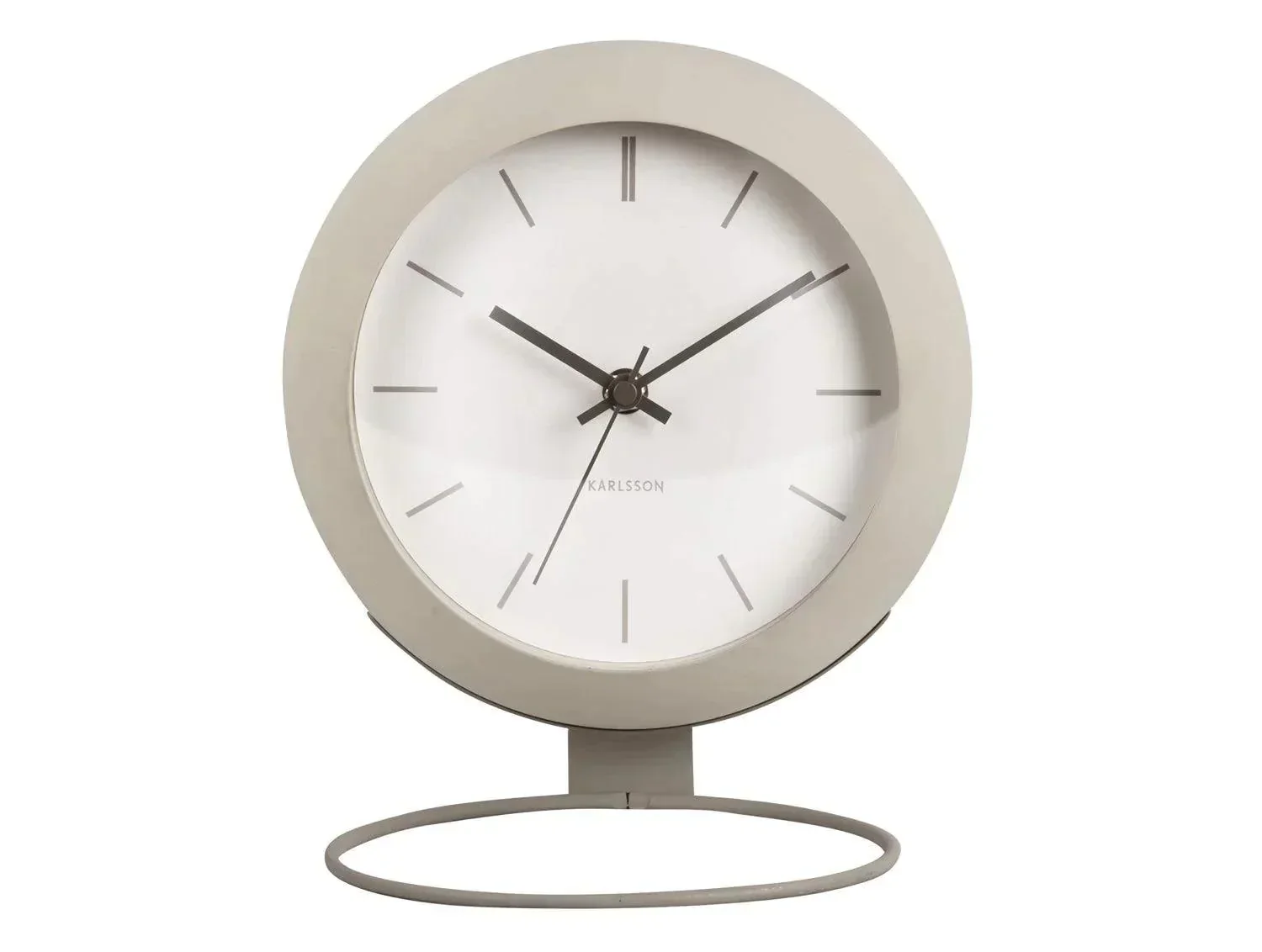 Karlsson Table Clock - Nirvana Globe - Warm grey - Image 2