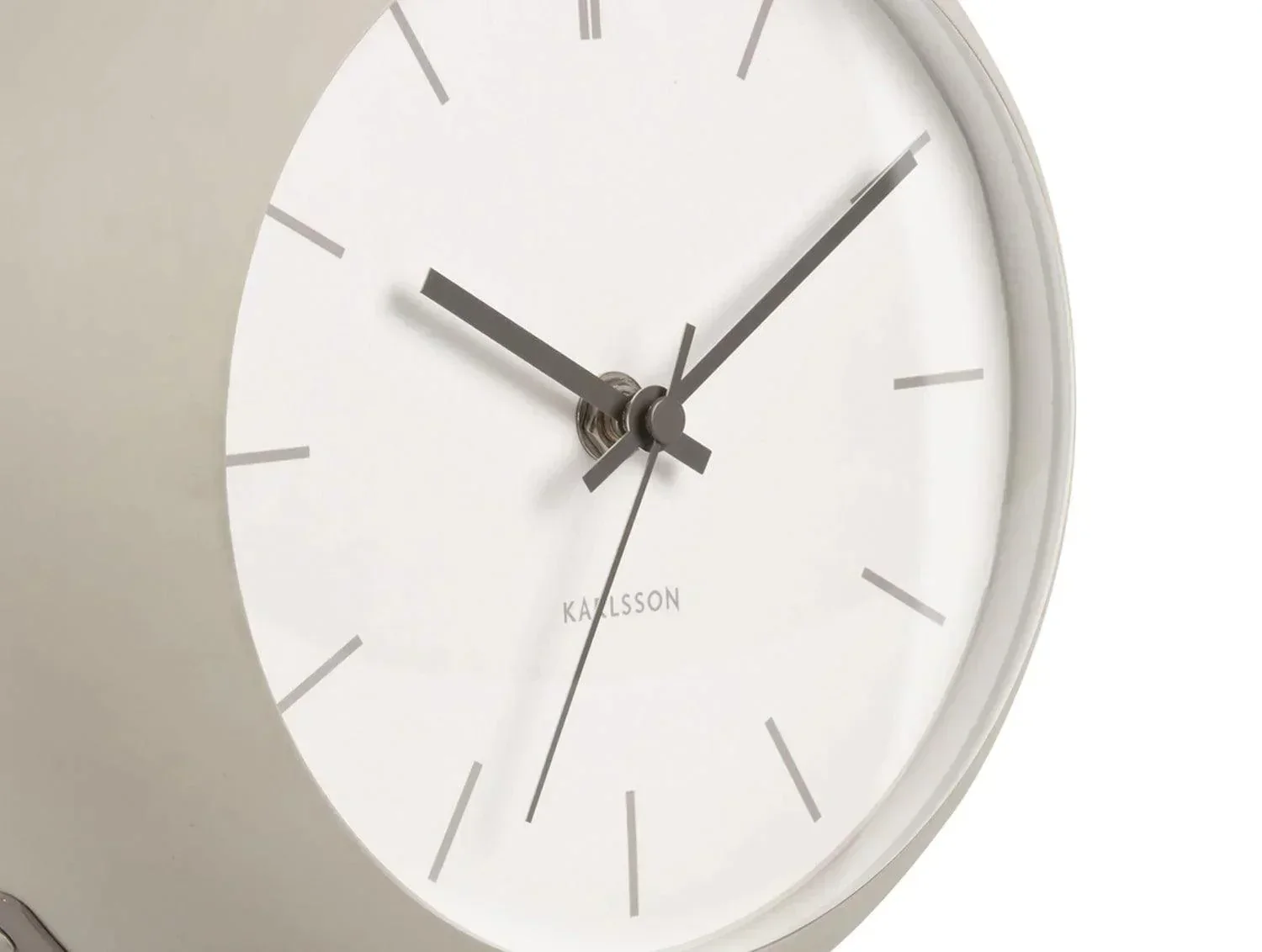 Karlsson Table Clock - Nirvana Globe - Warm grey - Image 4