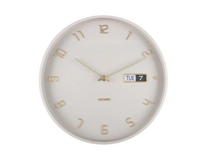 Karlsson Wall Clock Data Flip - warm grey - Image 2