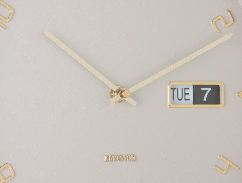 Karlsson Wall Clock Data Flip - warm grey - Image 3