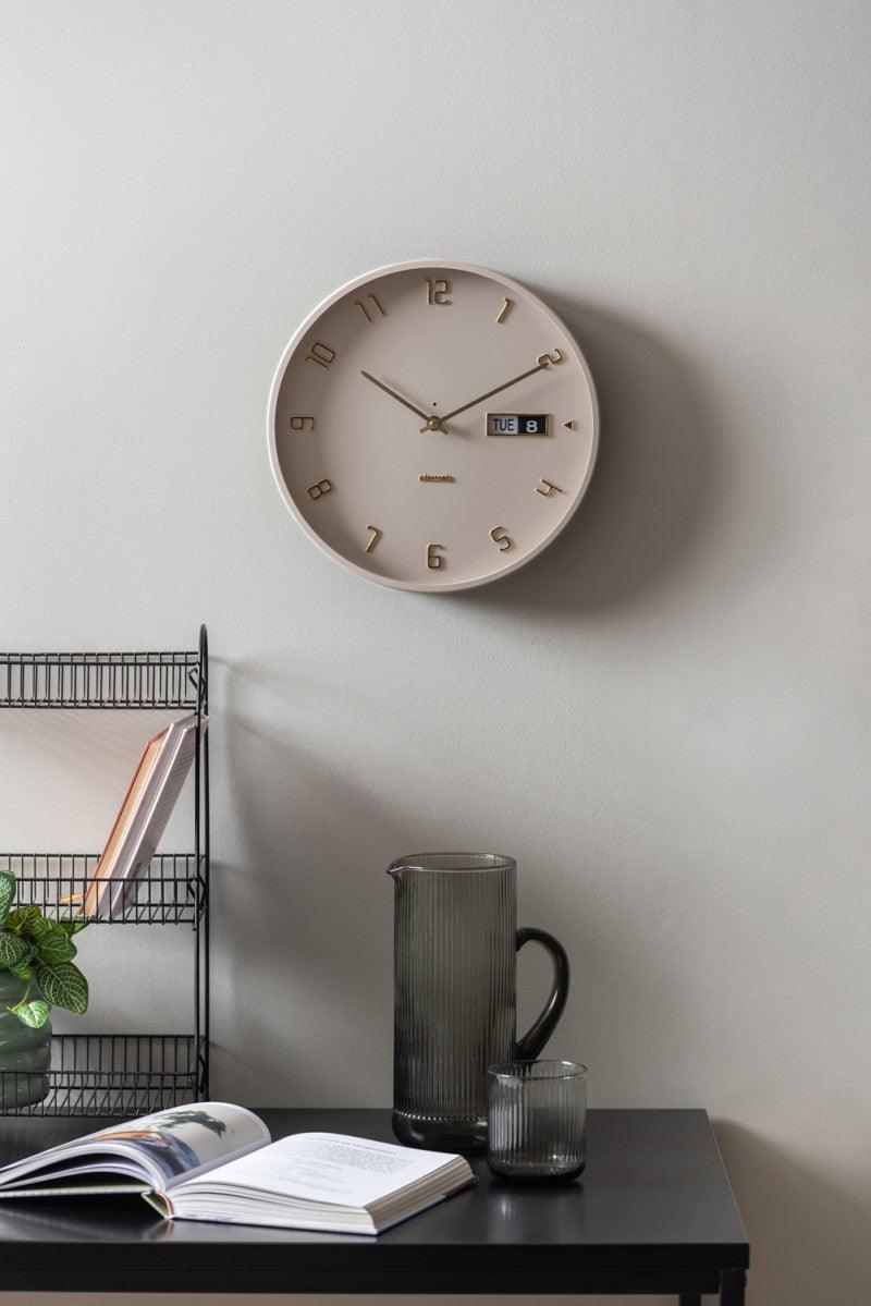 Karlsson Wall Clock Data Flip - warm grey - Image 4