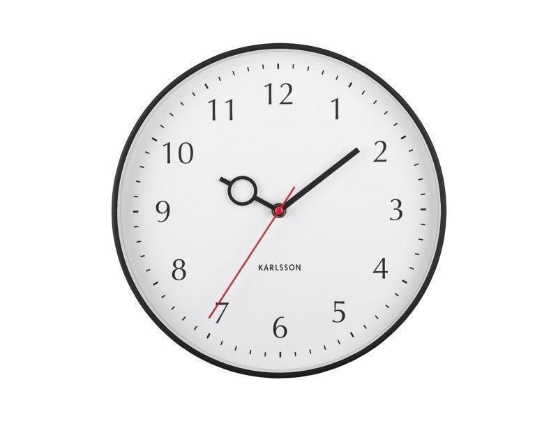 Karlsson Wall Clock Loupe PP - Black