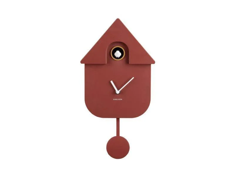 Karlsson Wall clock Modern Cuckoo ABS - Ochre