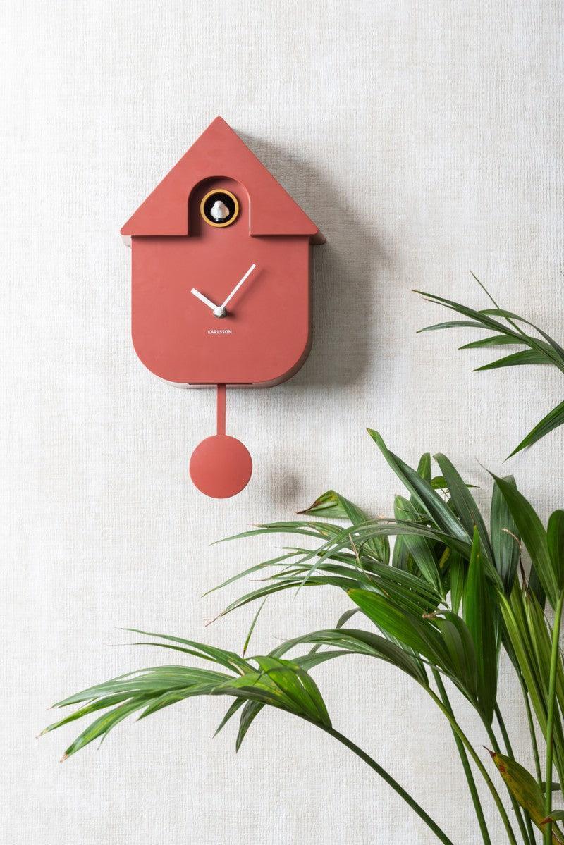 Karlsson Wall clock Modern Cuckoo ABS - Ochre - Image 4