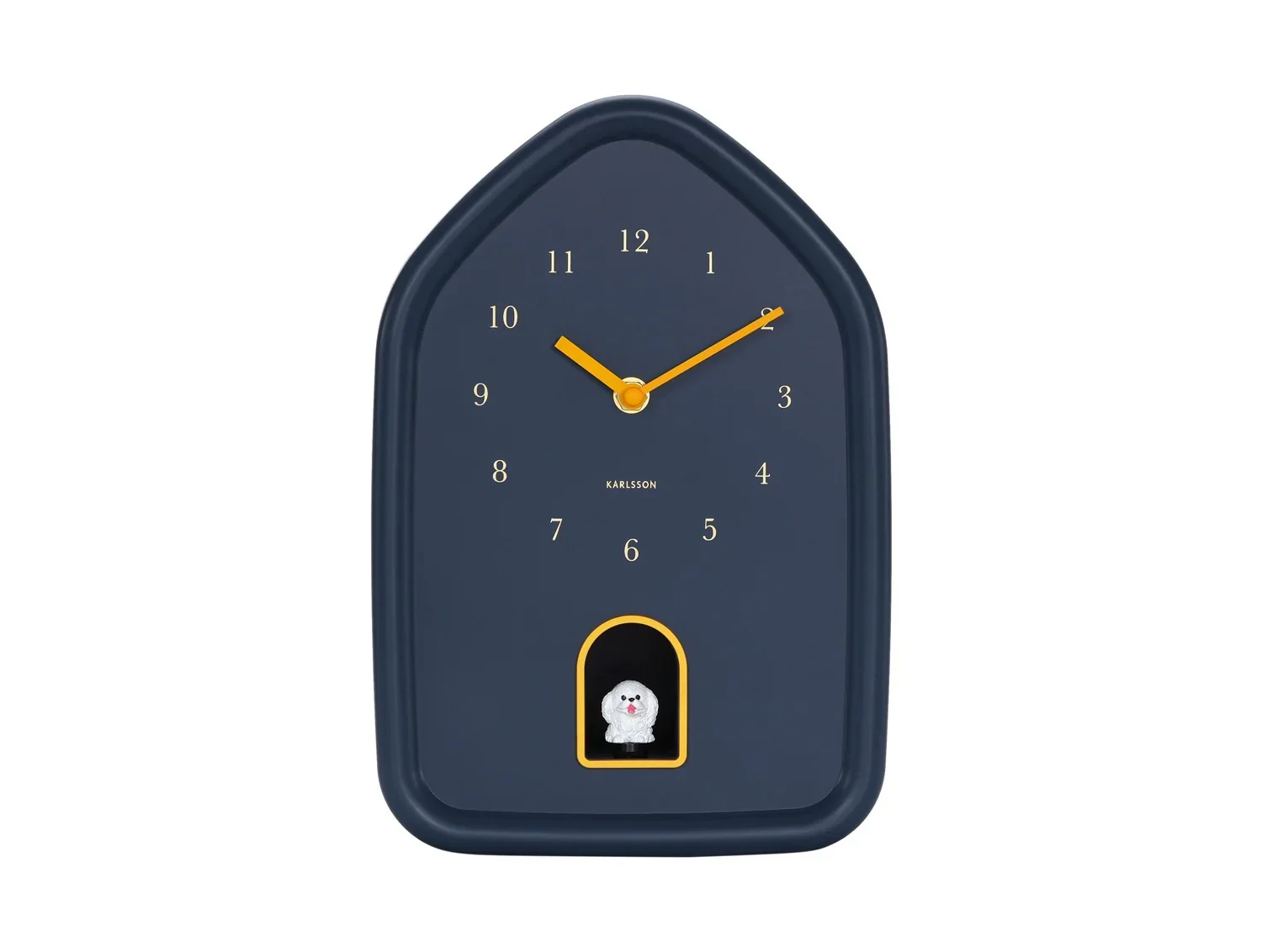 Karlsson Wall Clock Modern Doggy - Dark blue
