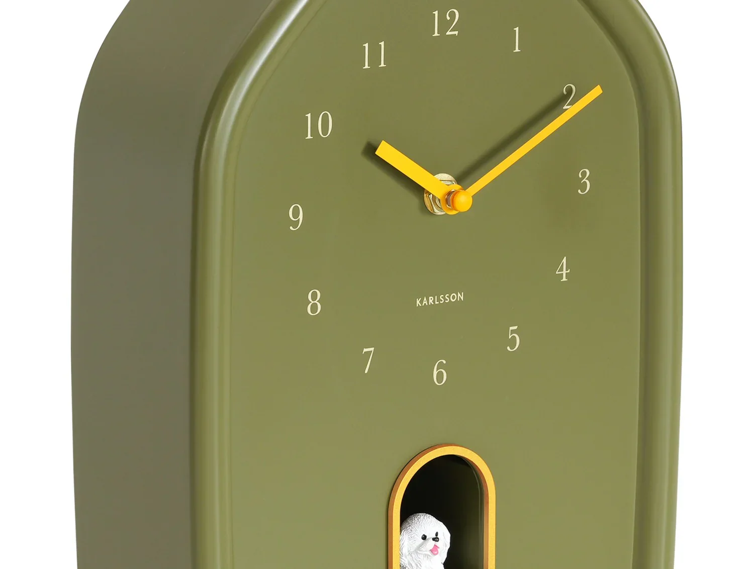 Karlsson Wall Clock Modern Doggy - Luxury Green - Image 3