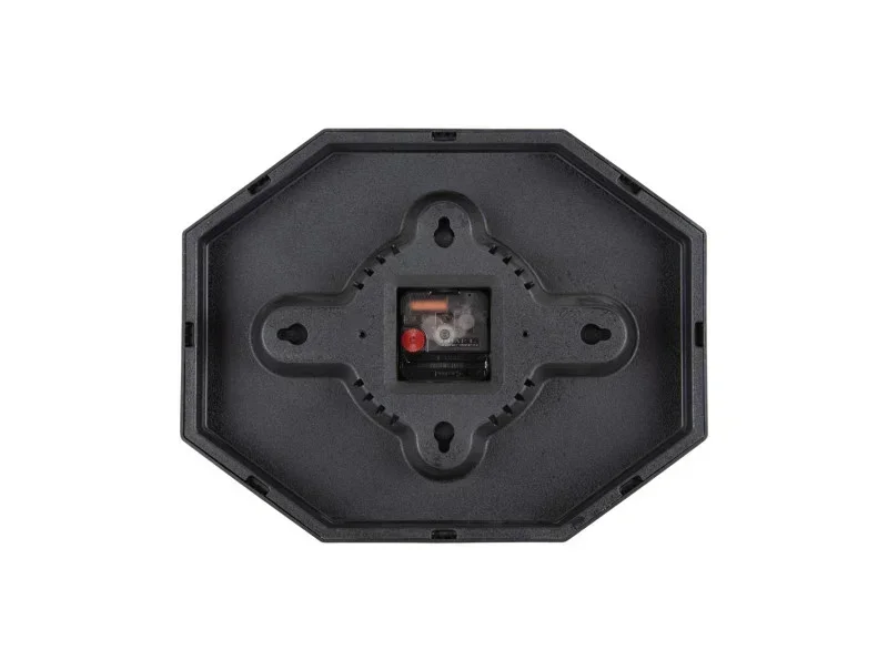 Karlsson Wall Clock Modern Factory Octagon - Black & Bright Red - Image 3