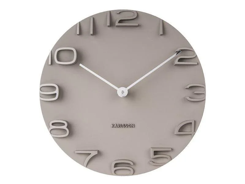Karlsson Wall Clock On The Edge  - Warm Grey - Image 2