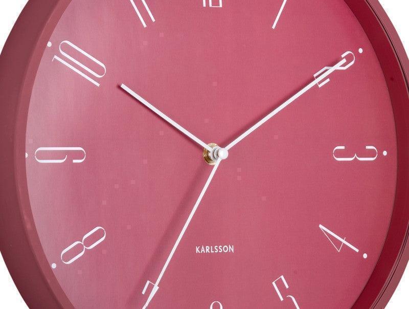 Karlsson Wall Clock Regal Numbers - Blush Red - Image 4