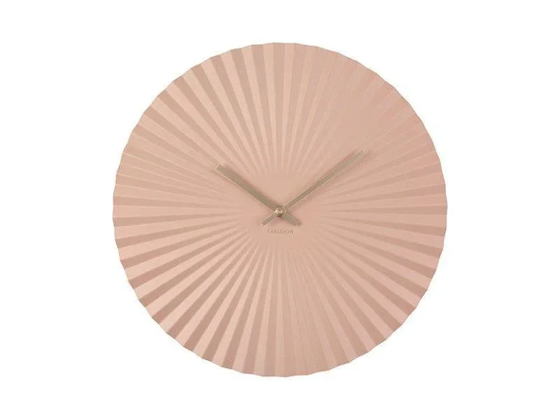 Karlsson Wall Clock Sensu Steel - Faded Pink