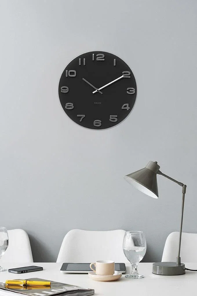 Karlsson Wall Clock Vintage Round - Black - Image 2