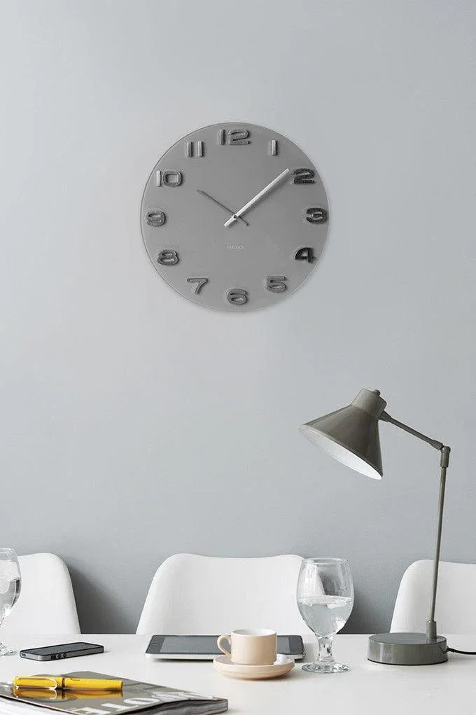 Karlsson Wall Clock Vintage Round - Grey - Image 2