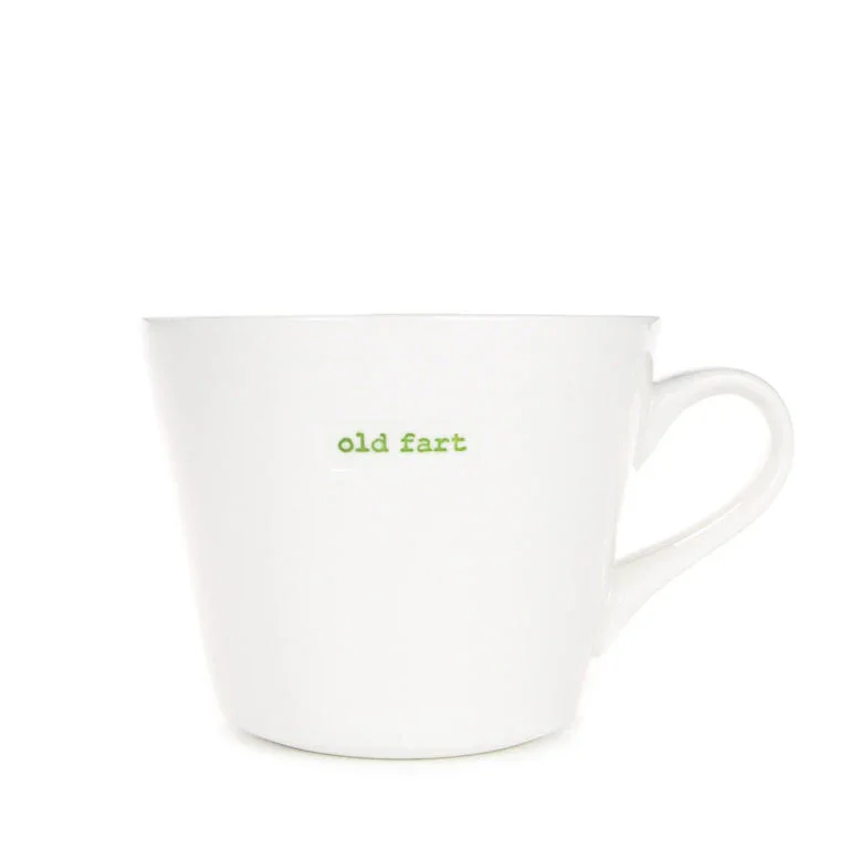 Keith Brymer Jones Bucket Mug Medium 350ml - Old Fart (Green)