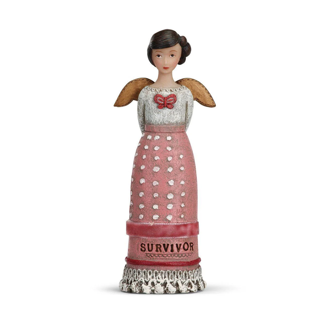 Kelly Rae Roberts Survivor Angel Figure, Resin, Multi-Colour (11cm)