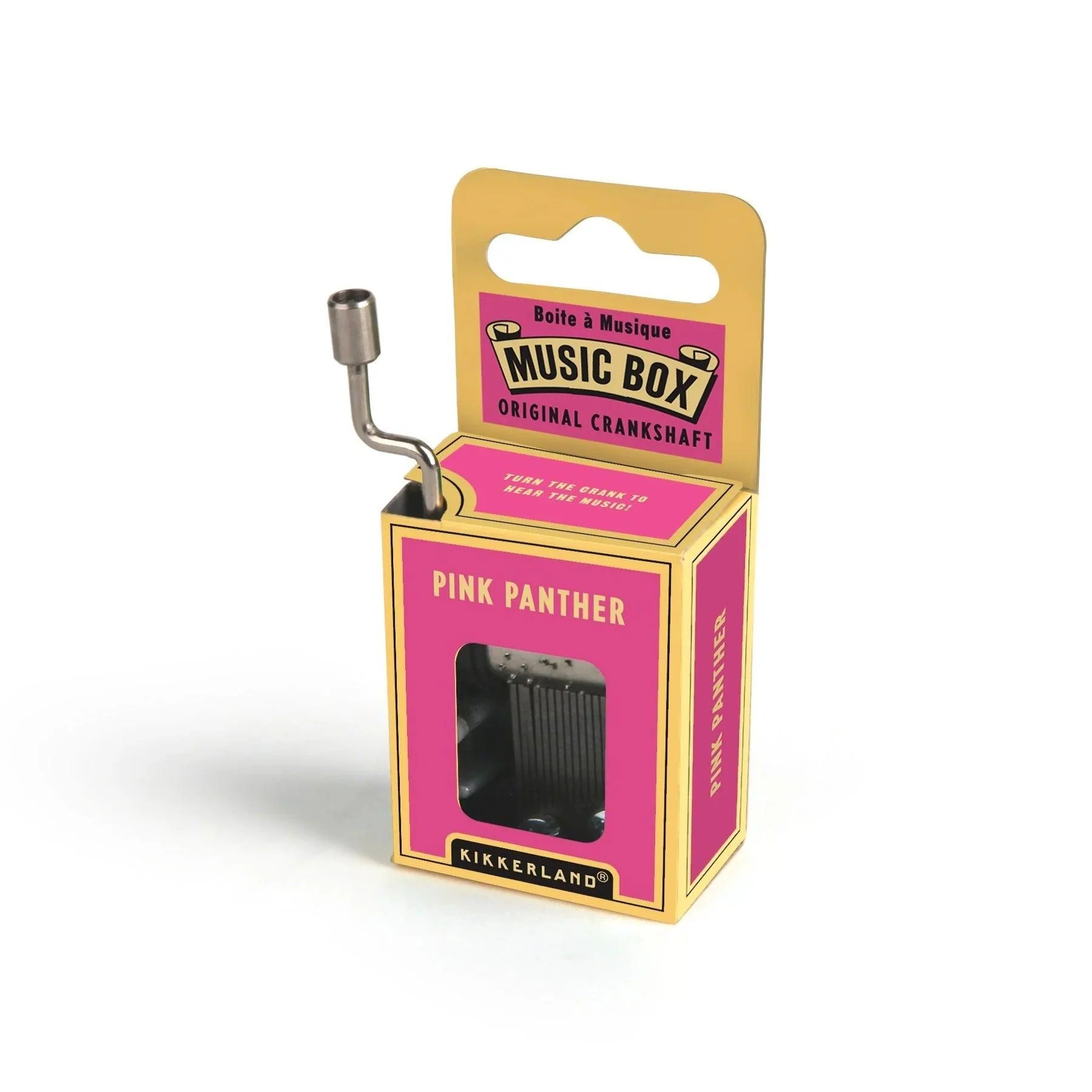 Kikkerland Pink Panther Crank Music Box