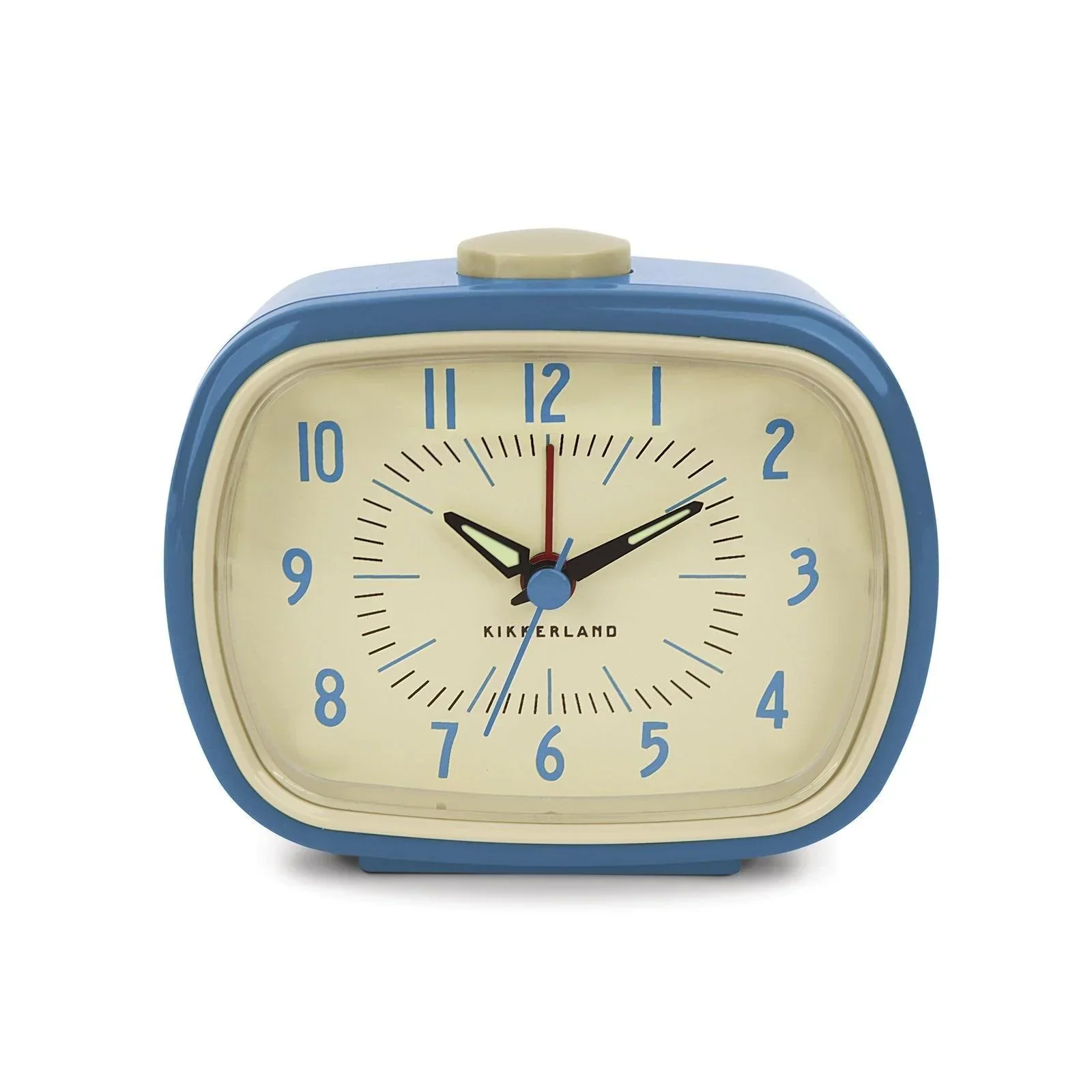 Kikkerland Retro Alarm Clock - Blue