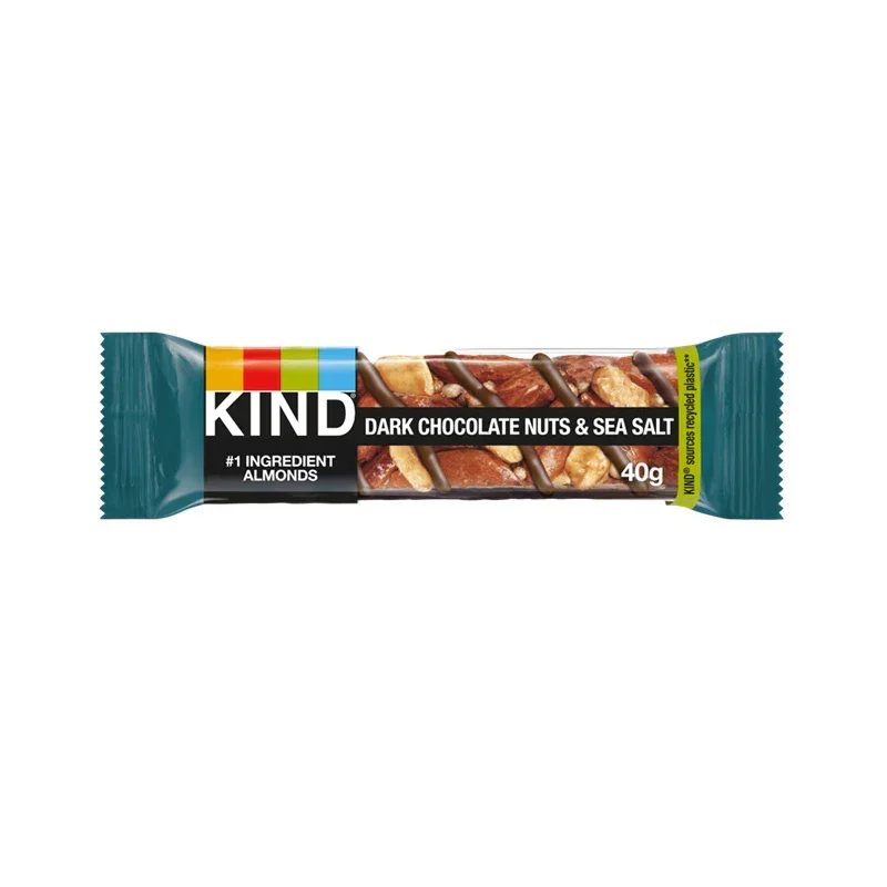 KIND Dark Chocolate Nuts & Sea Salt Snack Bar (12x40g) - Image 4