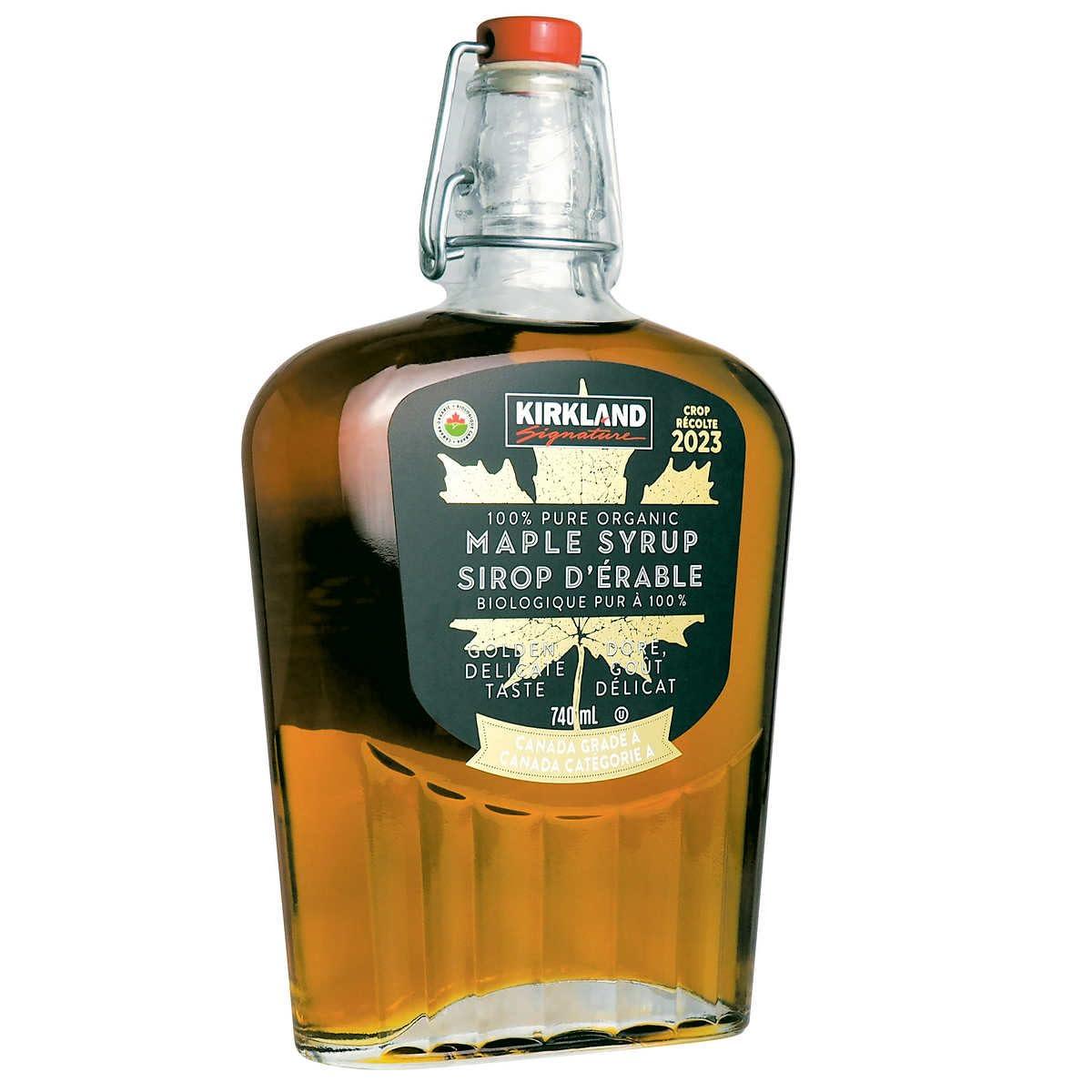 Kirkland Signature 100% Pure Organic Maple Syrup (740ml) - Image 3