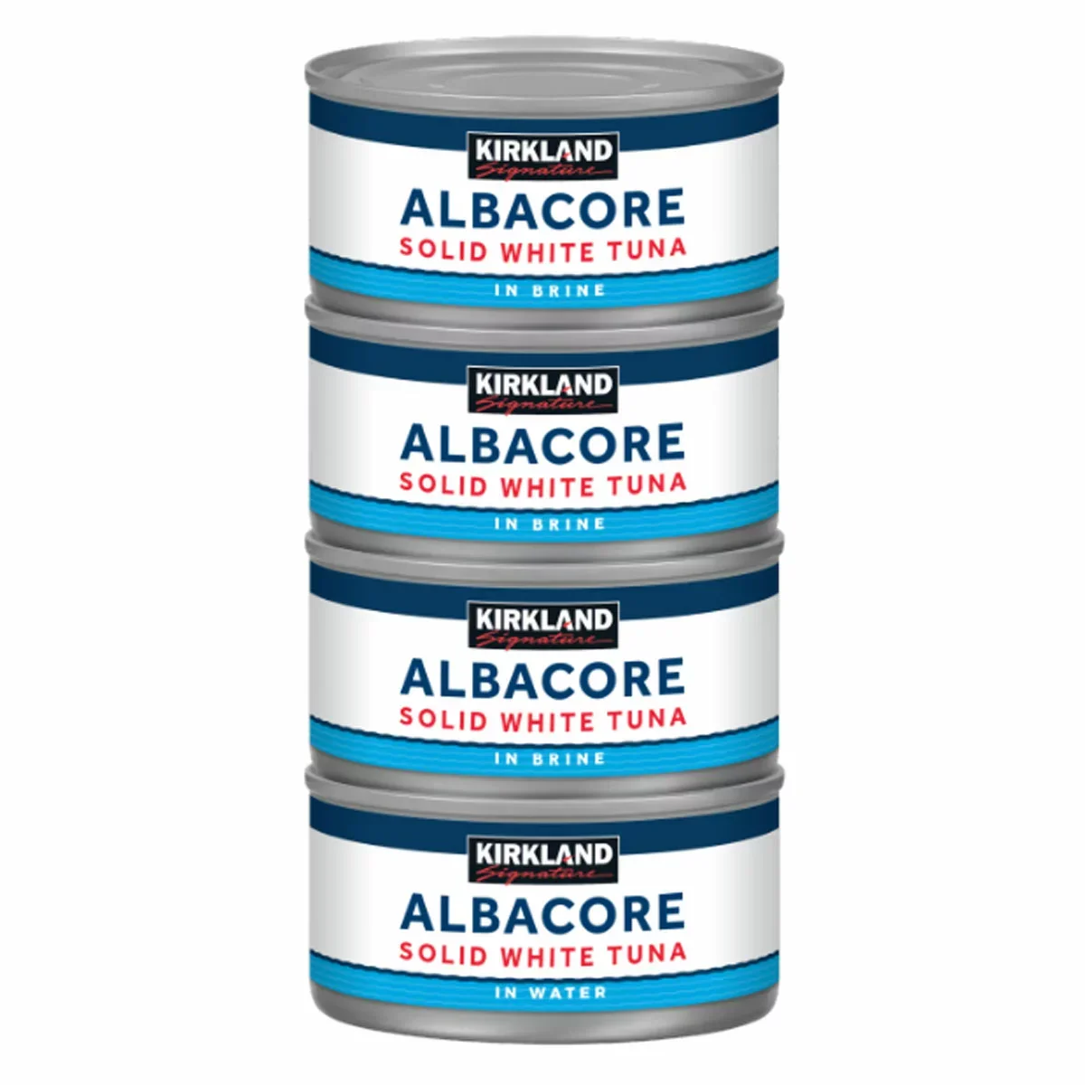Kirkland Signature Albacore Solid White Tuna in Brine (8x198g)
