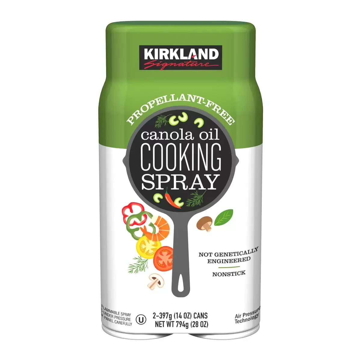Kirkland Signature Canola Oil Cooking Spray (2x397g)
