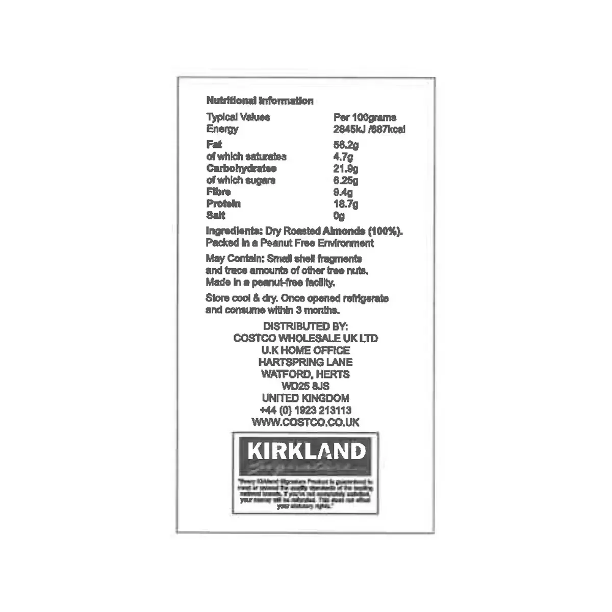 Kirkland Signature Creamy Almond Butter (765g) - Image 2