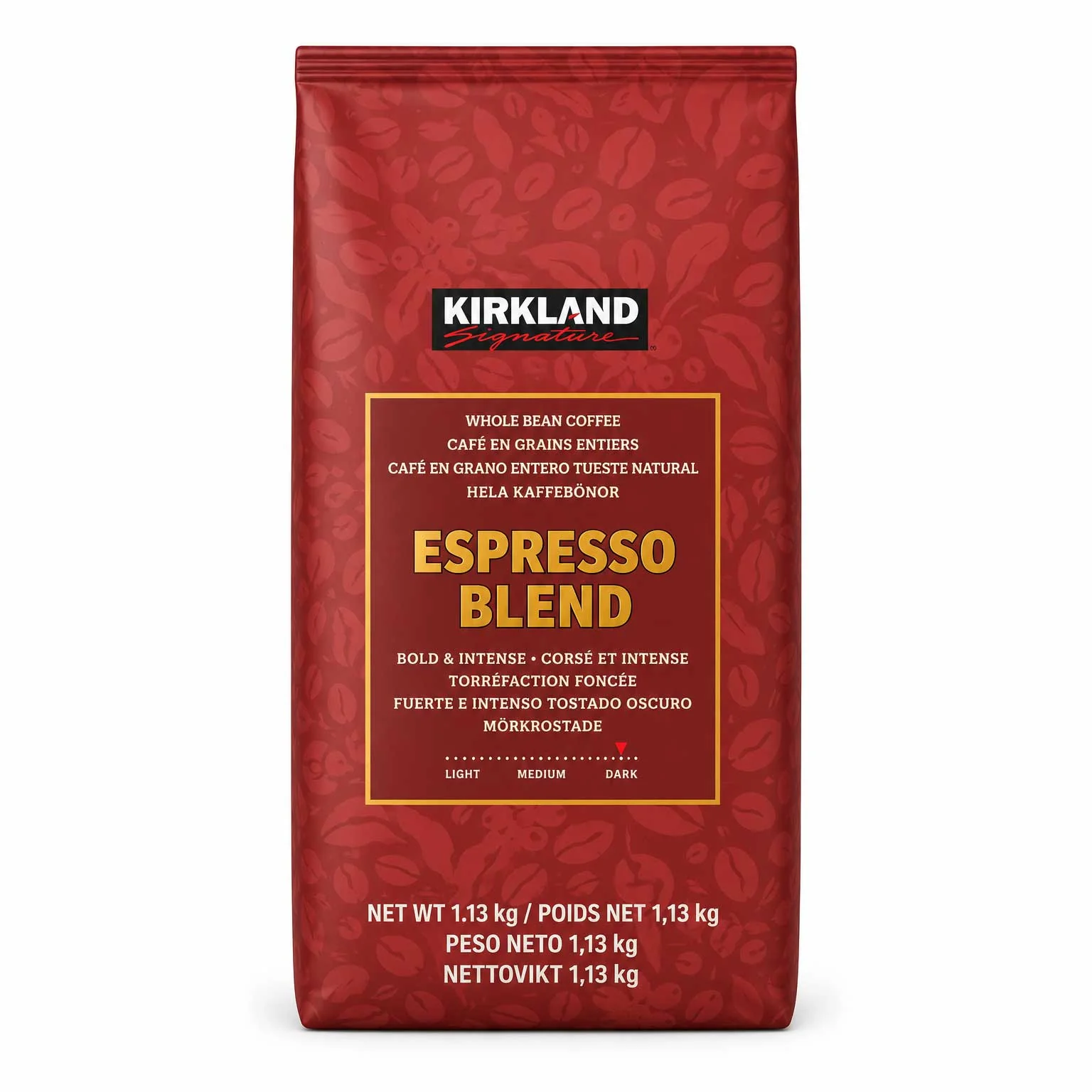 Kirkland Signature Espresso Blend Whole Bean Coffee (1.13kg)