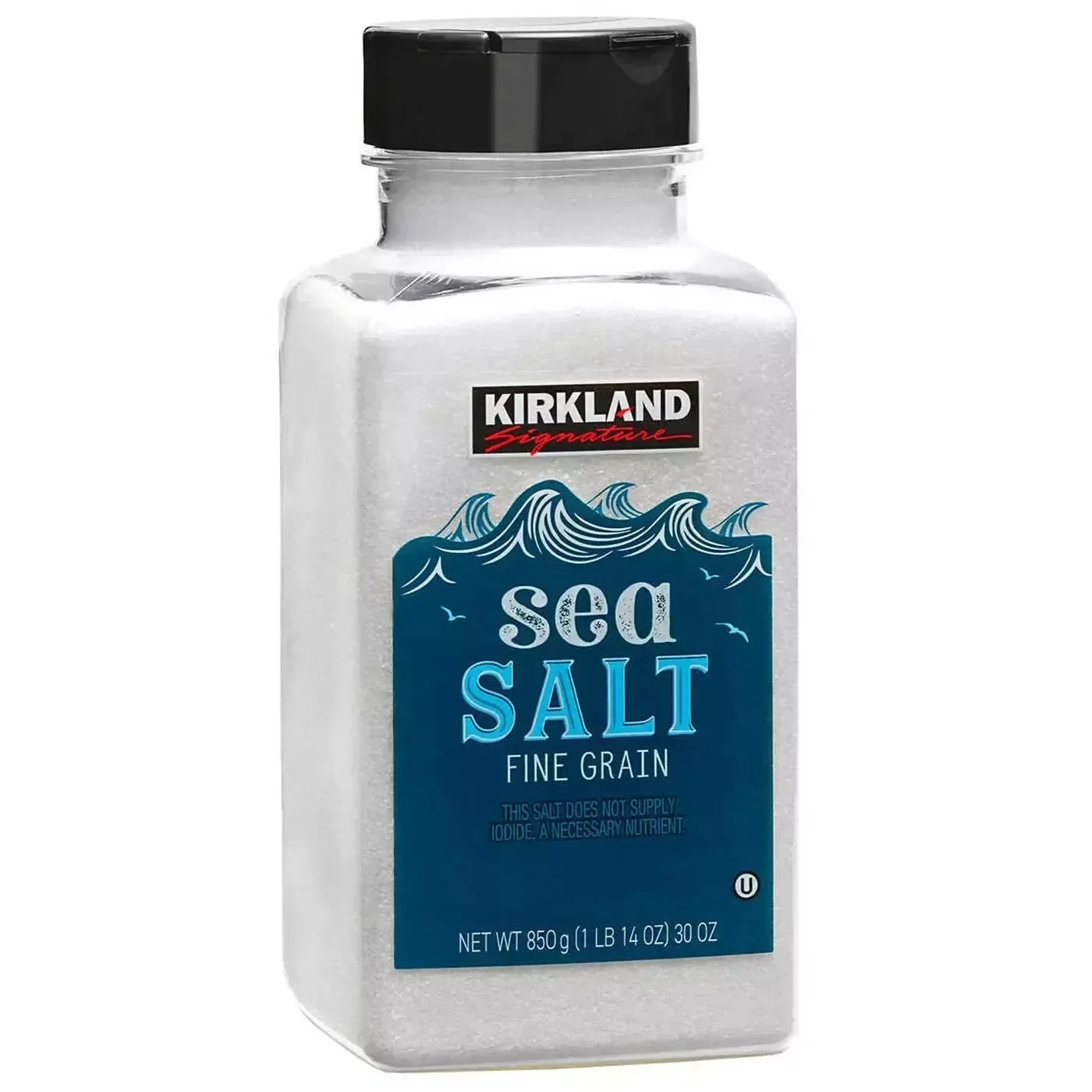 Kirkland Signature Fine Grain Sea Salt (850g)