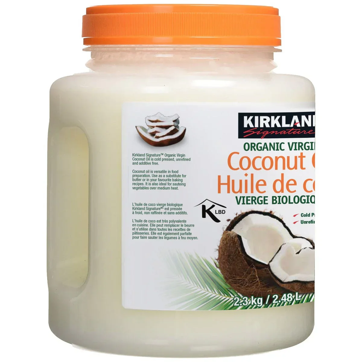 Kirkland Signature Organic Virgin Coconut Oil (2.3Kg) - Image 2
