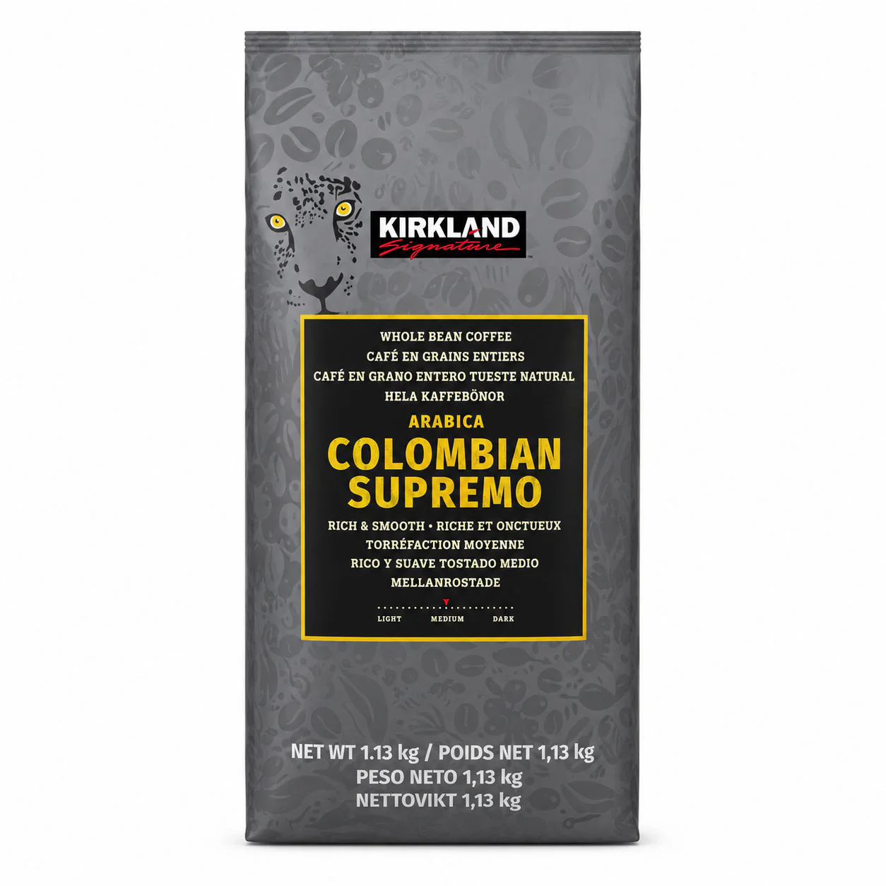 Kirkland Signature Whole Bean Coffee Colombian Supremo (1.13kg)