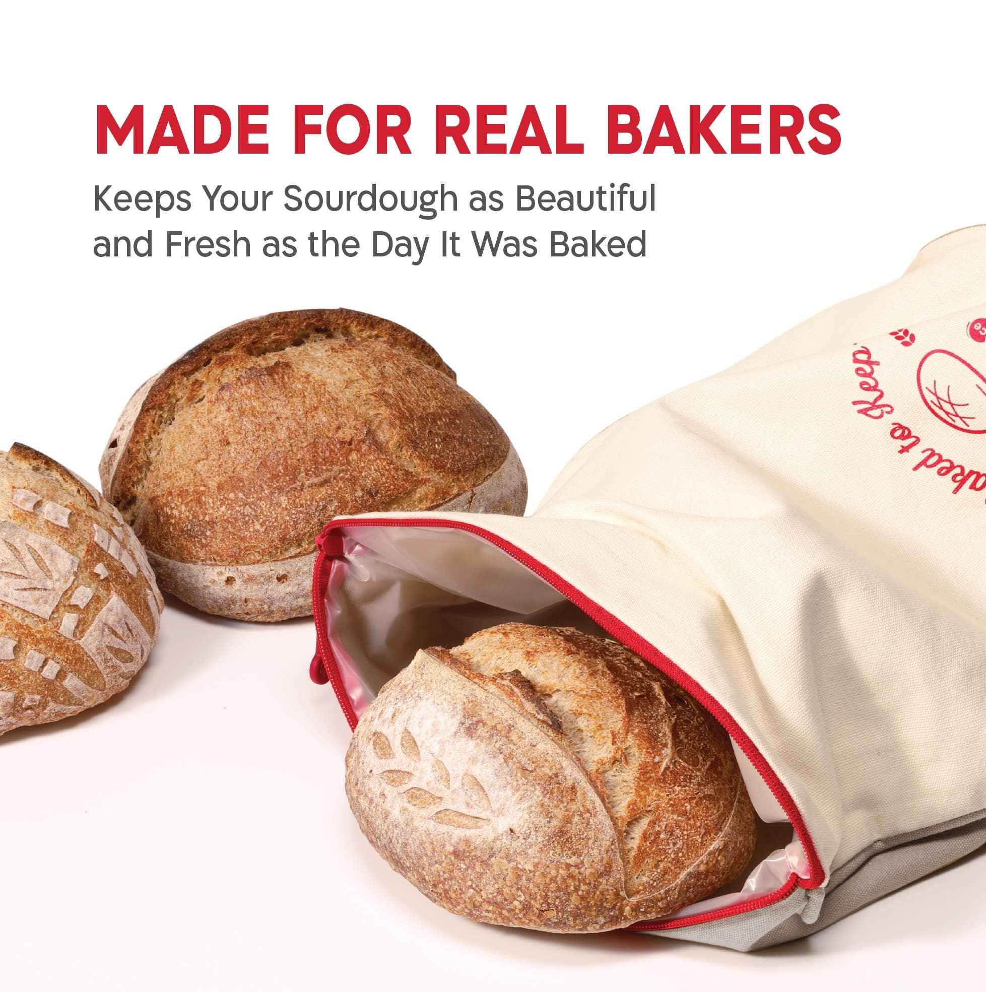 KneadAce Roll Top Bread Bags (Grey/Off-White) - Image 9