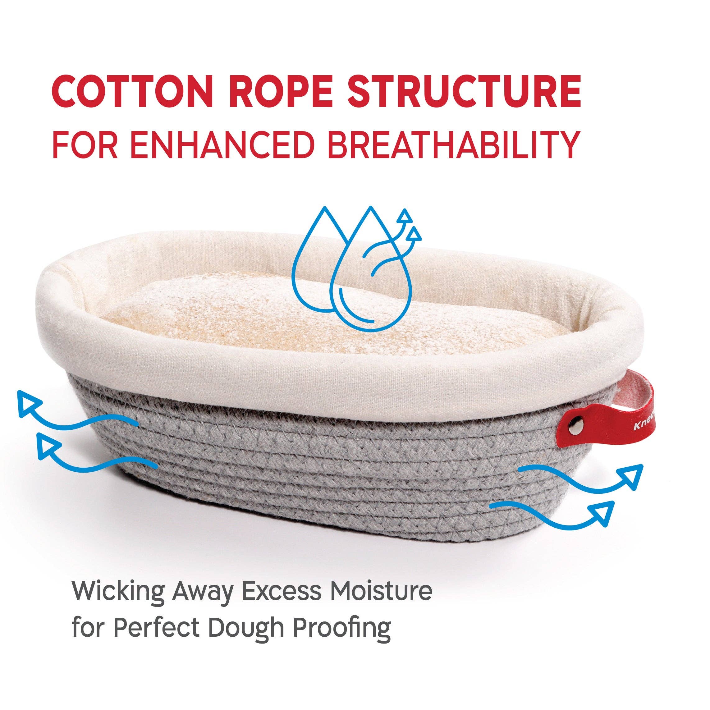 KneadAce Oval & Round Cotton Rope Proofing Baskets - Image 3
