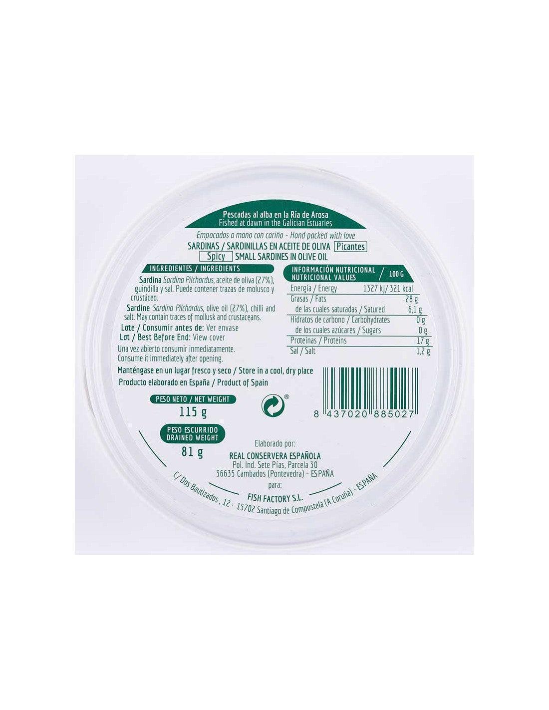 La Curiosa - Spicy Sardines in Olive Oil (115g) - Image 2
