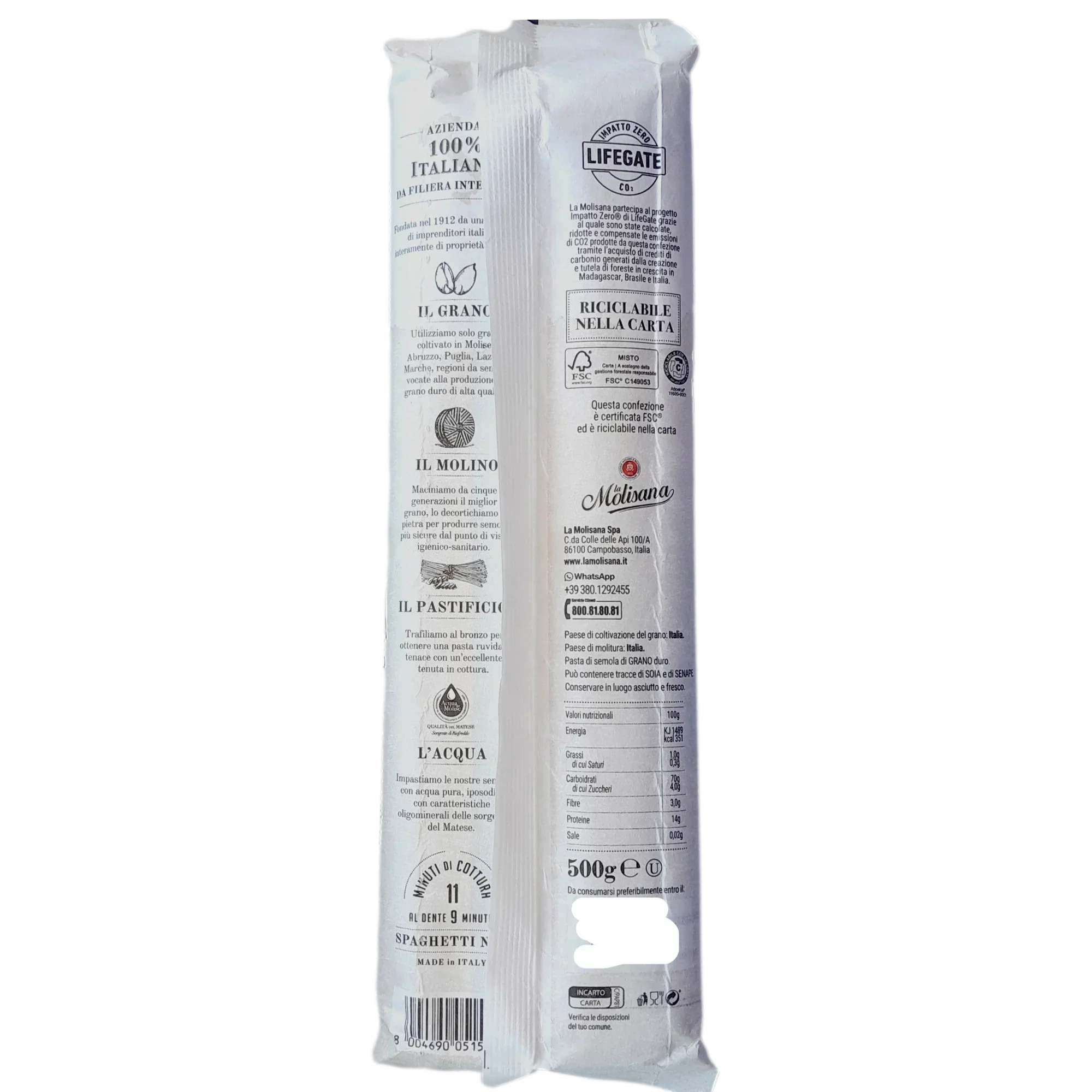 La Molisana Square Spaghetti (500g) - Image 2