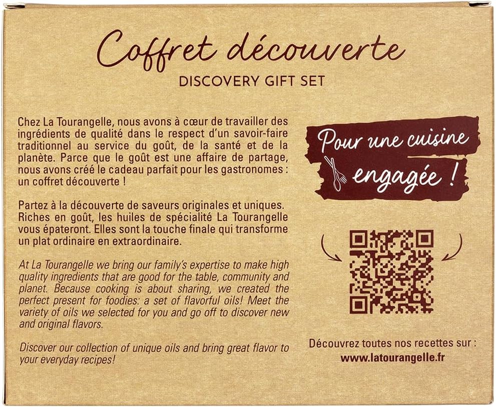 La Tourangelle Infused Oils Gift set - Basil, Garlic, Thyme & Rosemary (3x250ml) - Image 3