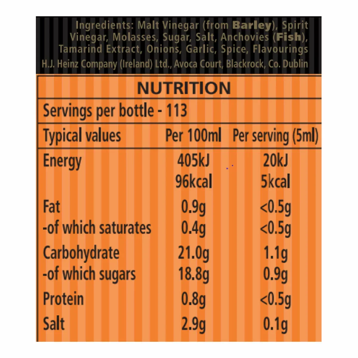 Lea & Perrins Worcestershire Sauce (2x568ml) - Image 3