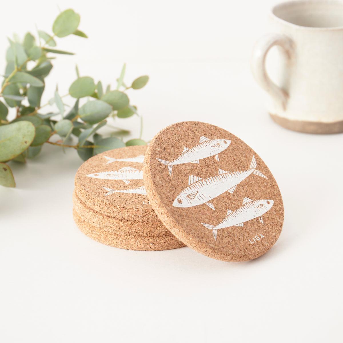Liga Cork Coaster - Mackerel - Image 3