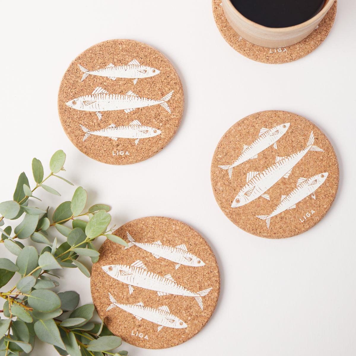 Liga Cork Coaster - Mackerel - Image 4