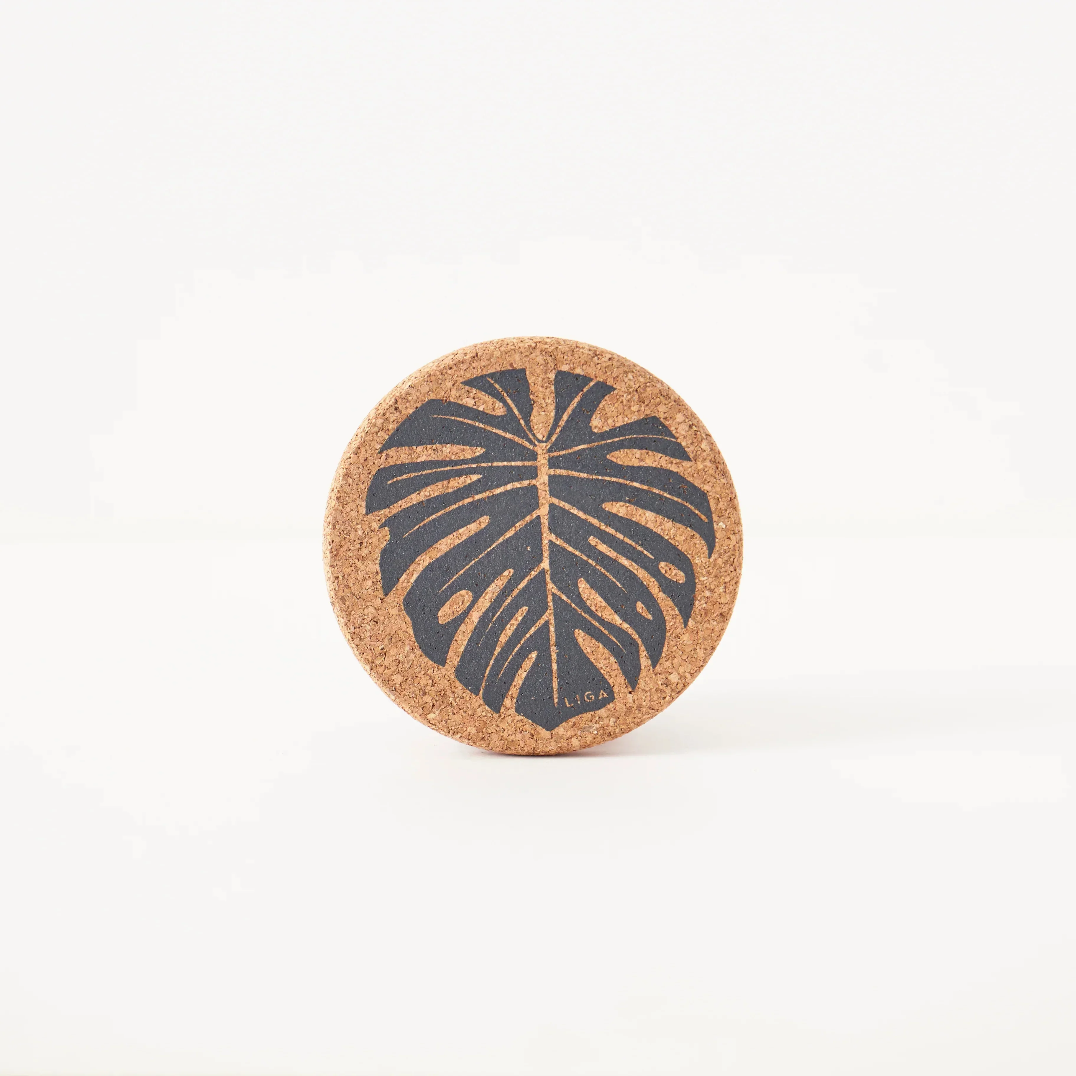 Liga Cork Coaster - Monstera