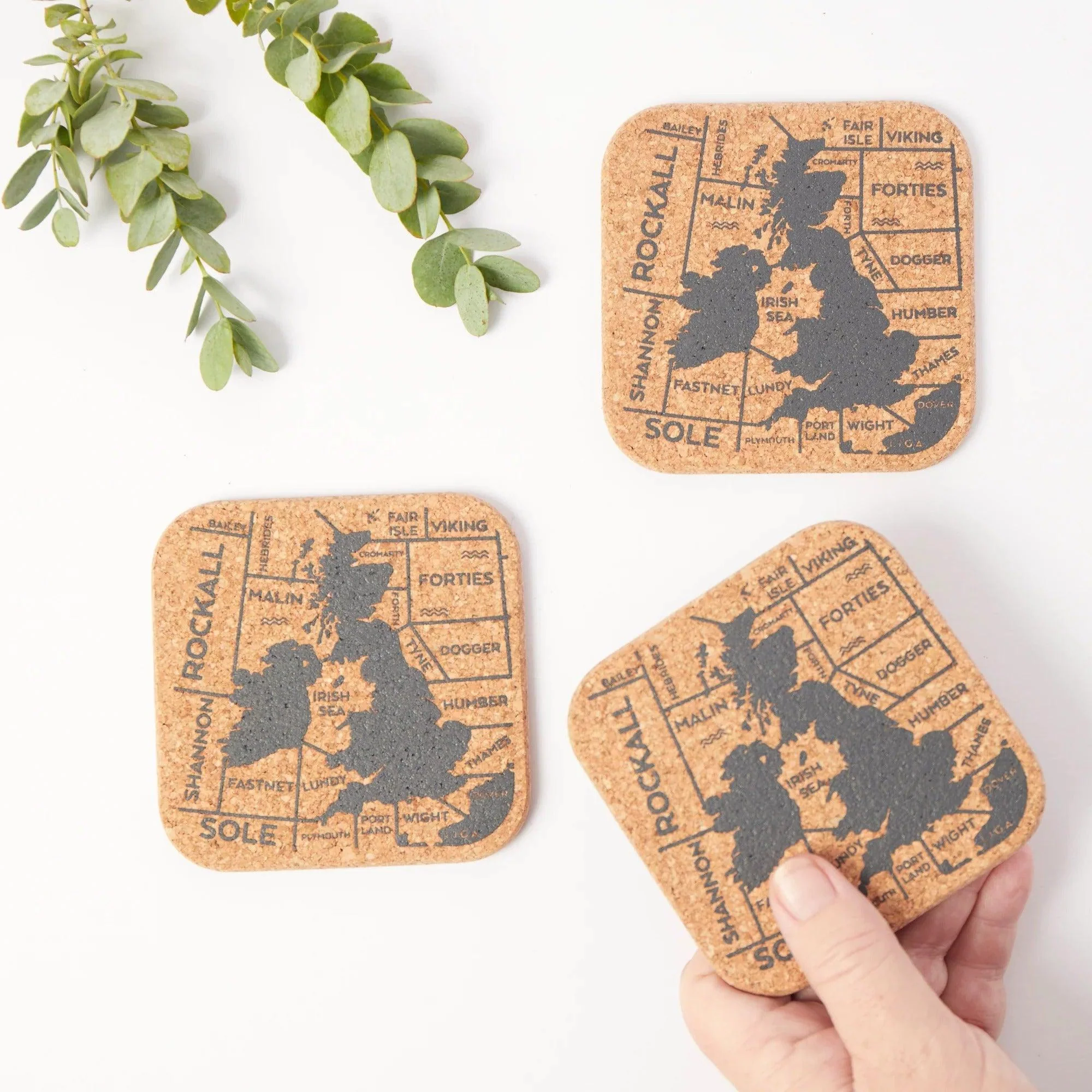 Liga Cork Coasters - Shipping Forecast (Set of 4) - Image 2