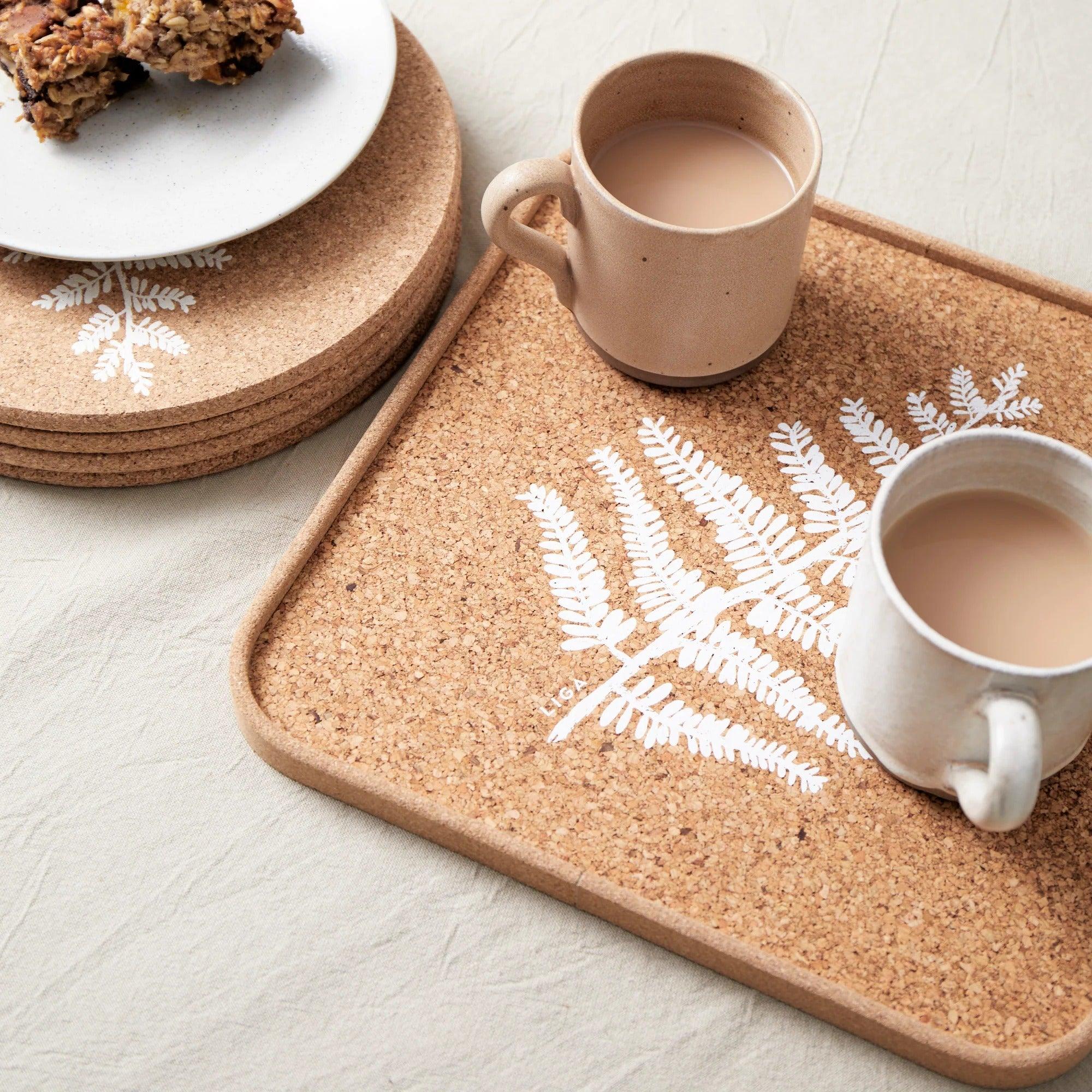 Liga Cork Eco Cork Tray - Fern (30cm) - Image 2