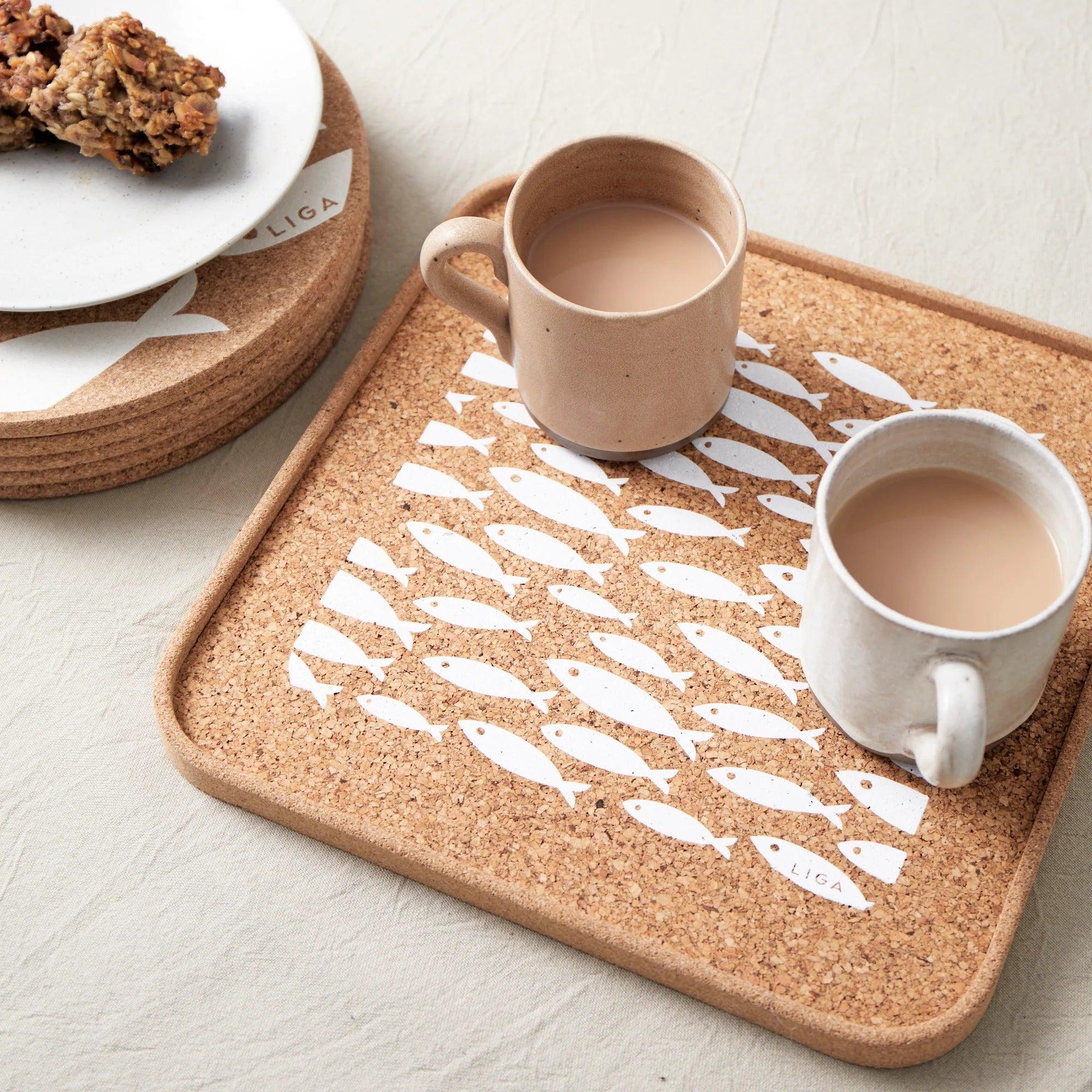 Liga Cork Eco Cork Tray - Fish (30cm) - Image 2